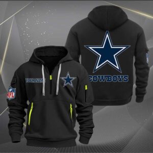 Dallas Cowboys Quarter Zip Hoodie Custom Collection S1