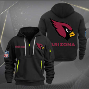 Arizona Cardinals Quarter Zip Hoodie Custom Collection S1